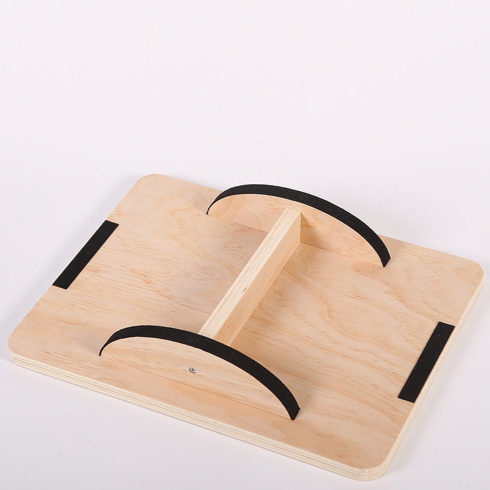 Rectangular Balance Board Wooden Fitness Equipment