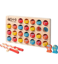 wooden magnetic fishing game